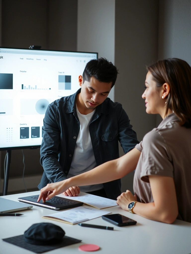 UI Designer reviewing system